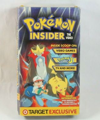 Pokemon Insider The Movie Vhs Target Exclusive - Rare