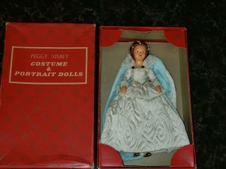 Vintage Peggy Nisbet Costume & Portrait Doll.  Queen Elizabeth 1st.  H /214