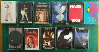 Queen - Freddie Mercury - Brian May - Roger Taylor Cassette Singles Rare