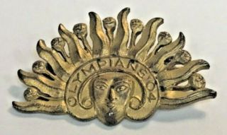 Lan431: Olympians 1904 Pin Vintage Rare Orleans Mardi Gras Krewe Favor