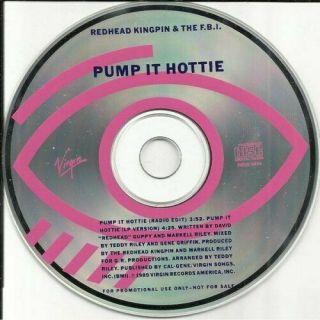 Redhead Kingpin & The F.  B.  I.  - Pump It Hottie U.  S.  Promo Cd - Single 1989 Rare Htf