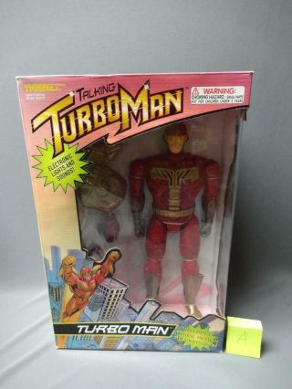 Talking Turboman Deluxe 13.  5 " 1996 Tiger Electronics (a)