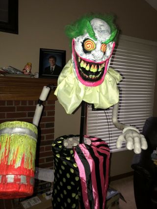 Wacky Mole Clown Halloween Prop Spirit Halloween Rare Htf Gemmy Morbid 3