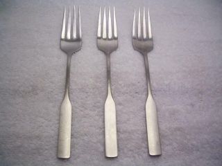 Oneida Antares Modern Antique Set Of 3 Dinner Forks Deluxe Stainless Flatware