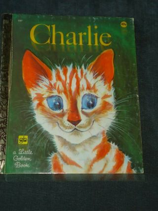 " Charlie " Little Golden Book Rare 1975 " A " Book Edition Second Printing 587