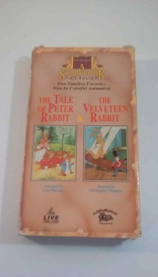 A Storybook Treasurey (vhs) Tale Of Peter Rabbit And The Velveteen Rabbit Rare