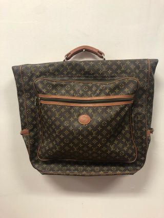 Rare Vintage 1970s Louis Vuitton Monogram Garment Travel Bag