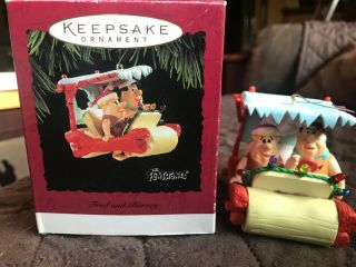 Hallmark Keepsake Ornament 1994 Flintstones Fred And Barney Vintage Rare