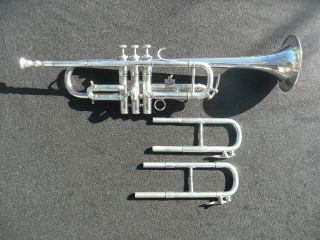 Rare Old French C,  Bb & A Trumpet By Courtois Paris - Great Player - Vgc