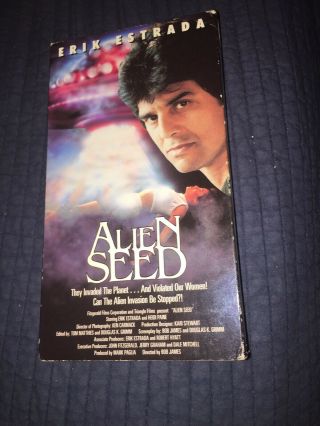 Alien Seed - Vhs 1989 - Erik Estrada,  Heidi Paine - Rare Sci - Fi Movies Horror