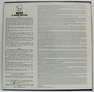 WEED: A RARE BATCH - Classic Jazz Vocals - 1977 STASH LP ST 107 - VG 2