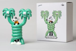 Gotcha Sculpture Steven Harrington Green Limited Edition Of 200 Toyqube