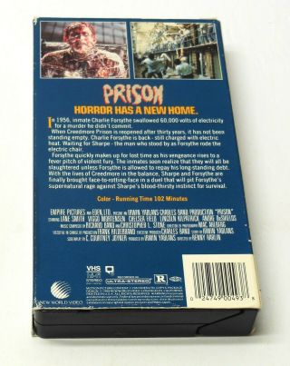 PRISON 1987 VHS RARE OOP 80 ' s SUPERNATURAL HORROR VG Cond.  FAST SHIP 2