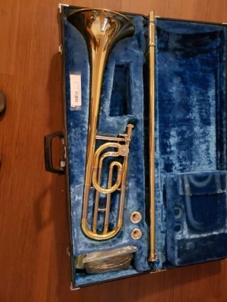 Vintage Yamaha Ysl - 648 Slide Trombone W/ Case Mouth Piece Etc.  Rare