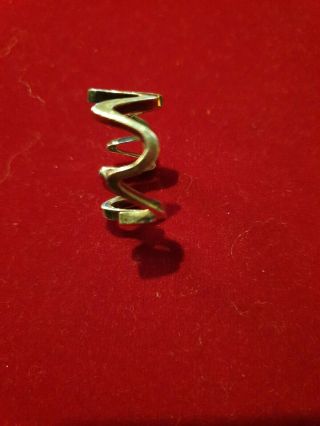Rare Tiffany & Co Sterling Silver Ring T & Co Zig Zag Gentry Cillection 925 L1/2