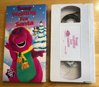 Barney Waiting For Santa (vhs,  1992) Christmas Holidays Rare