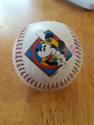 Disneyland Collectible Souvenir Baseball Mickey Mouse Walt Disney Athletics Rare