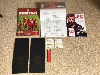 Liverpool Vs Wolves 26.  12.  09 Programme Ticket Subs Plus Very Rare Look