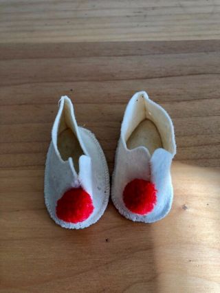 Vintage 1950’s Terri Lee Felt Clown Shoes - Slippers For 16” Doll