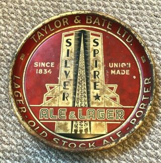 Taylor And Bate Silver Spire Ale And Lager,  Rare Canadian Tray,  Canada 13 Inch
