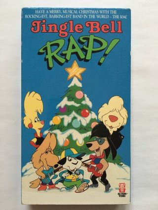 Vhs - Jingle Bell Rap Rare 1990 Oop Hard - To - Find 90s Animated Xmas Special Wow