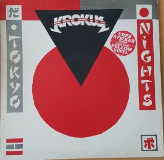 Krokus - Tokyo Nights 12 " Yellow Vinyl.  Very Rare