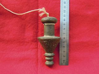Rare Antique Old Smaller Bronze Brass Ottoman Islamic Plumb Bob Tool