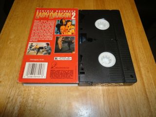 Lady Dragon 2 (VHS,  1993) Cynthia Rothrock,  Billy Drago Rare Action Martial Arts 2