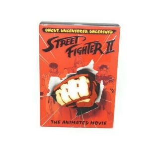 Street Fighter 2 Ii The Animated Movie Dvd 2006 Uncut Uncensored Rare Euc