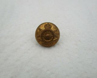 Rare Ww1 British Army: " Army Cyclist Corps Brass Cap Button " (small Size,  14mm)