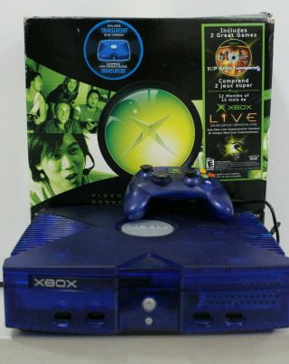 Bell Canada Crystal Blue Edition Microsoft Xbox Console - Very Rare