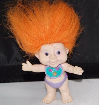 MAGIC TROLL BY APPLAUSE - starry Bib purple Diaper 3 inches & starry eyes rare 2