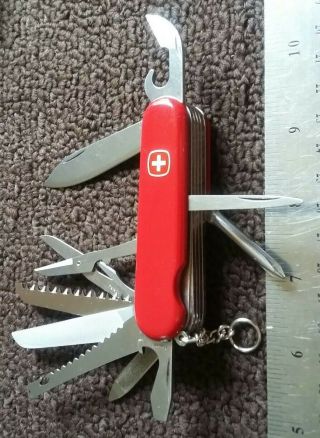 Rare Wenger Swiss Army 85mm Monarch Multi Tool Pocket Knife Tsa
