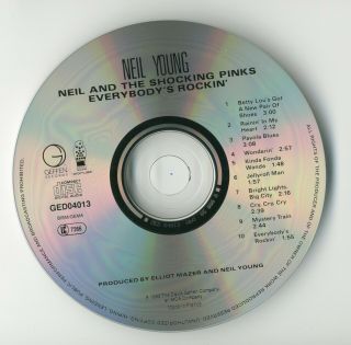 NEIL YOUNG & THE SHOCKING PINKS Everyboy ' s Rockin ' RARE CD NEAR 3