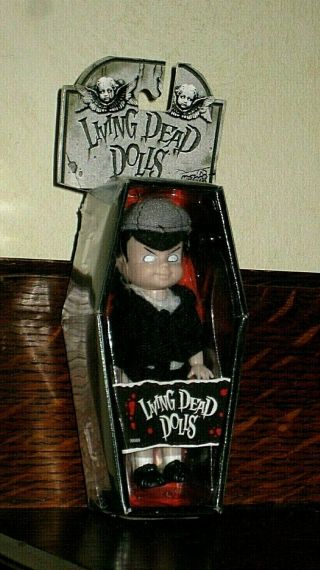 Living Dead Doll " Damien " 4 " Mini Series 1 W/ Keychain Mezco Toyz Nib