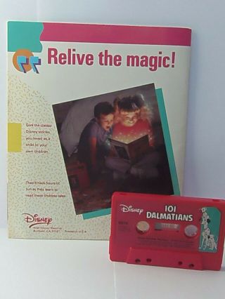 RARE Disney Book On Tape 101 DALMATIONS Audio Cassette & Read Along Book 2