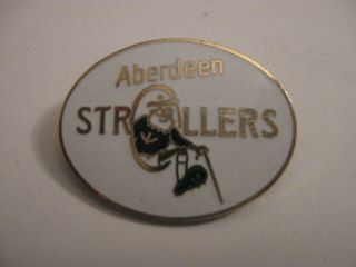 Rare Old Aberdeen Strollers Rugby Union Football Club Enamel Broochpin Badge (cs)