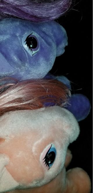 VINTAGE My Little Pony 1980 ' s BLOSSOM & COTTON CANDY Plush PONIES Horses SOFTIES 2