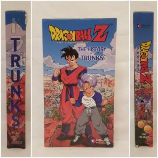 Dragon Ball Z Movie: The History Of Trunks Funimation 2000 Vhs Dbz Rare
