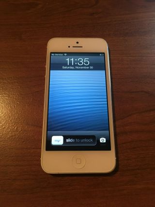 Apple Iphone 5 - 16gb White & Silver T - Mobile A1428 Gsm Rare Ios 6 6.  1.  4
