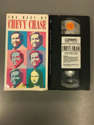 The Best Of Chevy Chase Lorimar Home Video Vhs Tape Rare Comedy Snl