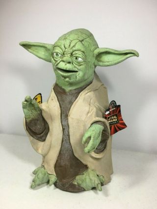 Star Wars Yoda Rubber Puppet Applause Lucasfilm 1999 With Tags