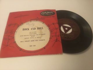 Rare Rock And N Roll Bill Haley And His Comets London Tri Ref1031 Single 7” Ep