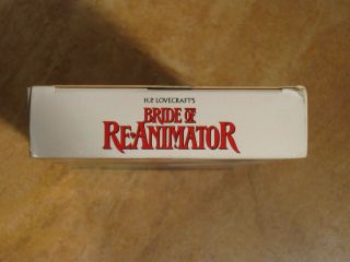BRIDE OF RE - ANIMATOR H.  P.  LOVECRAFTS VHS RARE NOT 1995 AVID 1ST EDITION 1991 LIVE 3
