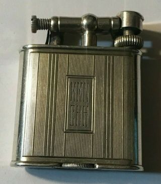 Rare Vintage Dunhill Unique Sterling Silver Lift Arm Cigarette Lighter – 1920’s