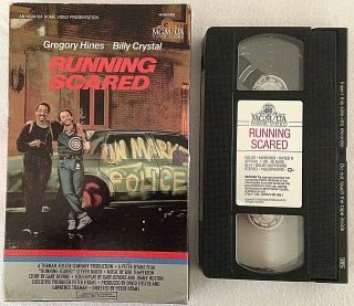 Vhs " Running Scared " 1987 Big Box Mgm/ua Rare Billy Crystal Gregory Hines
