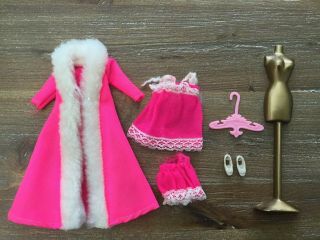 Vintage Dawn Doll - Topper - Wrap In The Night 0820 Pjs Robe Pink