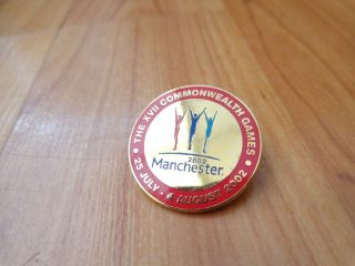 Rare Xvii Manchester 2002 Commonwealth Games Official Logo Emblem Pin Badge