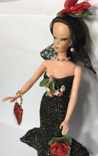 Vintage Barbie Clone Doll Maybe Premier Outfit/dress ? W/purse Solo In Spotlight