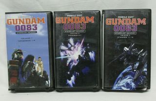 Gundam Stardust Memory Mobile Suit 0083 Anime Vhs Rare Vol 1 2 4